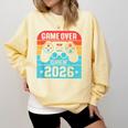 Game Over Class Of 2026 Shirt Students Last Day Graduation Comfort Colors Sweatshirt Butter