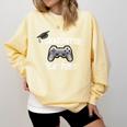 Gamers Graduation I Graduated Play Time Gamer Comfort Colors Sweatshirt Butter