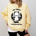 Go Away I'm Introverting Cat With Coffee Comfort Colors Sweatshirt Butter Go Away I'm Introverting Cat With Coffee Comfort Colors Sweatshirt Butter
