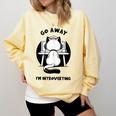 Go Away I'm Introverting Cat With Coffee Comfort Colors Sweatshirt Butter Go Away I'm Introverting Cat With Coffee Comfort Colors Sweatshirt Butter