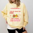 Goodbye 1st Grade Graduation To 2nd Grade Hello Summer Comfort Colors Sweatshirt Butter