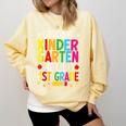 Goodbye Kinder Garten Hello 1st Grade Graduation 2024 Comfort Colors Sweatshirt Butter