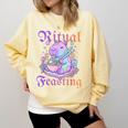 Goth Capybara Ramen Ritual Feasting Soft Introvert Art Comfort Colors Sweatshirt Butter Goth Capybara Ramen Ritual Feasting Soft Introvert Art Comfort Colors Sweatshirt Butter