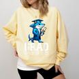 Grad Class Of 2025 Boys Shark Graduation Graduated Comfort Colors Sweatshirt Butter
