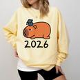Grad Class Of 2026 Capybara Graduation Graduated Kids Comfort Colors Sweatshirt Butter