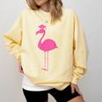Graduate Cute Pink Flamingo Graduation Comfort Colors Sweatshirt Butter
