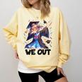 We Out Graduate Dabbing Anime Girl Grad Graduation Comfort Colors Sweatshirt Butter