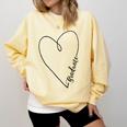 Graduate Heart Shirt Graduation Comfort Colors Sweatshirt Butter