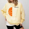 Graduate Senior Class 2022 Graduation Basketball Player Comfort Colors Sweatshirt Butter