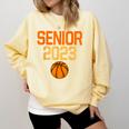 Graduate Senior Class 2023 Basketball Player Graduation Grad Comfort Colors Sweatshirt Butter