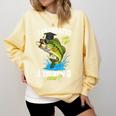 I Graduated Can I Go Fishing Now 2025 Graduation Fisher Comfort Colors Sweatshirt Butter