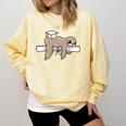 Graduation 2022 PhD Sloth Bachelor Master School Doctor Comfort Colors Sweatshirt Butter