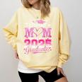 Graduation 2025 Proud Mom Of 2025 Graduate Floral Women Comfort Colors Sweatshirt Butter