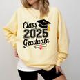 Graduation 2025 Senior 2025 Class Of 2025 Graduate Comfort Colors Sweatshirt Butter