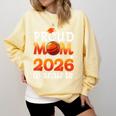 Graduation Basketball Retro Proud Mom Of A 2026 Graduate Comfort Colors Sweatshirt Butter
