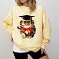 Graduation Cat Class Of 2023 Comfort Colors Sweatshirt Butter