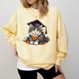 Graduation Cat Graduation Present For Graduate Grad Comfort Colors Sweatshirt Butter Graduation Cat Graduation Present For Graduate Grad Comfort Colors Sweatshirt Butter