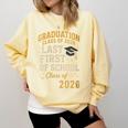 Graduation Class Of 2026 My Last First Day Of School Senior Comfort Colors Sweatshirt Butter