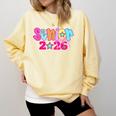 Graduation Class Of 2026 Senior Pink Coquette Bow 2026 Grade Comfort Colors Sweatshirt Butter