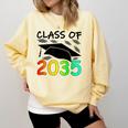 Graduation Class Of 2035 Hand Prints Space Pre-K -12th Grade Comfort Colors Sweatshirt Butter