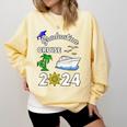 Graduation Cruise 2024 Ship Boat Vacation Summer Vacation Men Women Kids Comfort Colors Sweatshirt Butter