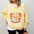 Graduation Day 2024 Graduate For School Degree College Cat Men Women Comfort Colors Sweatshirt Butter