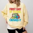 Graduation First Day Of School Crushed It Comfort Colors Sweatshirt Butter