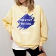Graduation Graduated Creative Writing Degree University Comfort Colors Sweatshirt Butter