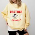 Graduation Proud Brother Of A 2024 Senior Baseball Player Comfort Colors Sweatshirt Butter