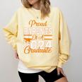 Graduation Proud Parents Of a 2024 Graduate For Mom And Dad Comfort Colors Sweatshirt Butter