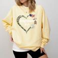 Heart Coast Guard Wife Coast Guard Graduation Wife USCG Wife Comfort Colors Sweatshirt Butter