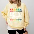 Hello Kindergarten First Day Back To School Graduation Comfort Colors Sweatshirt Butter