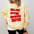 High School Graduation Tshirt Game Over Senior Class Of 2018 Comfort Colors Sweatshirt Butter