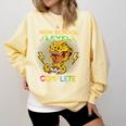 High School Level Complete Gamer Graduation Dinosaur 2021 Comfort Colors Sweatshirt Butter