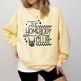 The Homebody Club Retro Introvert Antisocial Comfort Colors Sweatshirt Butter