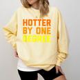 Hotter By One Degree Graduation Shirt College Major Graduate Comfort Colors Sweatshirt Butter