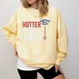 Hotter By One Degree Phd MBA College Graduation Comfort Colors Sweatshirt Butter
