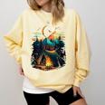 Id Rather Be Camping Great Outdoors Love Glamping Introvert Comfort Colors Sweatshirt Butter