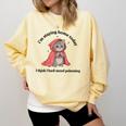 I’m Staying Home Today Cat Introvert Homebody Comfort Colors Sweatshirt Butter
