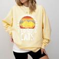 Introvert Cat Kitten Quote For Feline Whisperer Comfort Colors Sweatshirt Butter