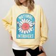 Introvert Cute Anti-Social Shy Person Inner Strength Comfort Colors Sweatshirt Butter