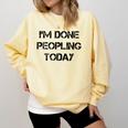 Introvert Design For Introverted Men And Women Comfort Colors Sweatshirt Butter Introvert Design For Introverted Men And Women Comfort Colors Sweatshirt Butter