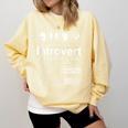 Introvert Label Antisocial Loner Socially Awkward Comfort Colors Sweatshirt Butter Introvert Label Antisocial Loner Socially Awkward Comfort Colors Sweatshirt Butter