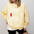 Introvert Socially Drained Battery Comfort Colors Sweatshirt Butter Introvert Socially Drained Battery Comfort Colors Sweatshirt Butter
