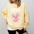 Introverted But Willing To Discuss Axolotl Salamander Comfort Colors Sweatshirt Butter