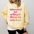 Introverted Willing To Discuss Curly Horse Introvert Comfort Colors Sweatshirt Butter Introverted Willing To Discuss Curly Horse Introvert Comfort Colors Sweatshirt Butter