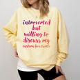 Introverted Willing To Discuss Eastern Box Turtle Introvert Comfort Colors Sweatshirt Butter Introverted Willing To Discuss Eastern Box Turtle Introvert Comfort Colors Sweatshirt Butter