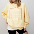 Introverted But Willing To Discuss Elections 2024 Men Women Comfort Colors Sweatshirt Butter