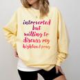 Introverted Willing To Discuss Highland Pony Introvert Comfort Colors Sweatshirt Butter Introverted Willing To Discuss Highland Pony Introvert Comfort Colors Sweatshirt Butter
