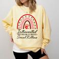 Introverted But Willing To Discuss Serial Killers True Crime Comfort Colors Sweatshirt Butter